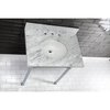 Fauceture KVPB3022M38 30" X 22" Marble Vanity Top W/Undermnt Sink, Carrara Marble KVPB3022M38